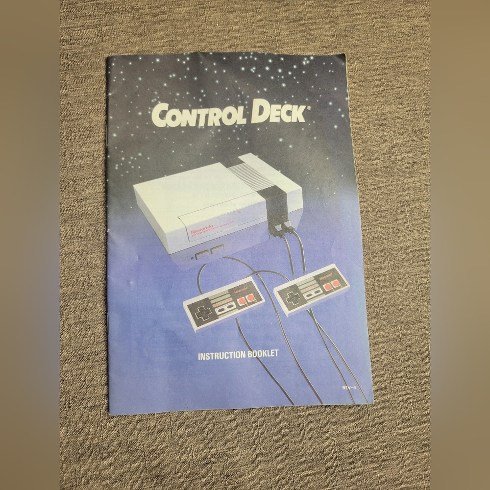 Nintendo Control Deck Instruction Booklet ONLY